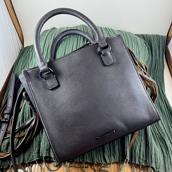 Rebecca Minkoff Handbags - Rebecca Minkoff Woman Leather Crossbody Bag Dark Greyish Brown